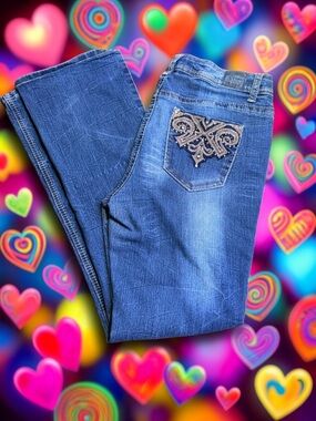 👖 Love Nation Embellished Pocket Jeans – Women’s Size 12​